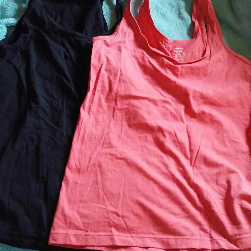 2 size small tank Tops.  regular and racer back